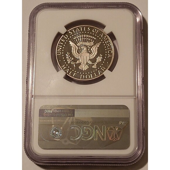 NGC 2019 S Clad Kennedy Half Dollar Proof PF70 UC Portrait Label First Releases - Picture 2 of 2
